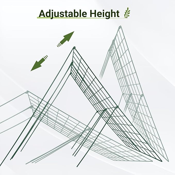 Cucumber Trellis for Garden - 4 Pack, 48" L x 16" W Garden Trellis for Climbing Plants Outdoor with Support Structures, A Frame Trellis for Climbing Vegetables Peas, Vine, Bean