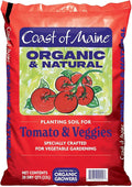 Coast of Maine Organic & Natural Planting Soil for Vegetables & Tomatoes - Premium Planting Soil w/ Composted Manure, Sphagnum Peat Moss for Multi Use Ground & Containers - Enhanced Drainage (20 Qt)
