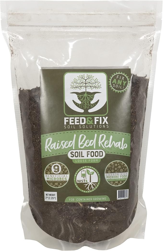 Raised Bed Rehab Potting Garden Soil for Growing (2 Pound Bag)