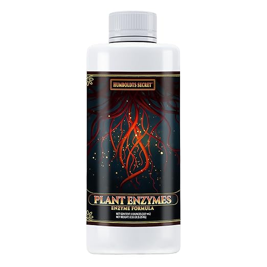 Humboldts Secret Plant Enzymes | 7,000 Active Units per mL | Root & Soil Enzyme Additive for Hydroponic and Aeroponic Systems | Boosts Growth and Root Strength for Maximum Nutrient Uptake | 8 Ounce