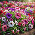 Petunia Triumph F1 Mix Seeds – Annual Hybrid Flower | Grandiflora, Vibrant Mix of Large Blooms, Early & Abundant Flowering