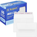 100 Qty Printable A6 Invitation Envelopes 4.75 x 6.5 inches Cards, Self Seal 120GSM White Paper Envelopes for Invitations, Papers, Photos, Documents, Wedding, Baby Shower, Easy to Seal Peel