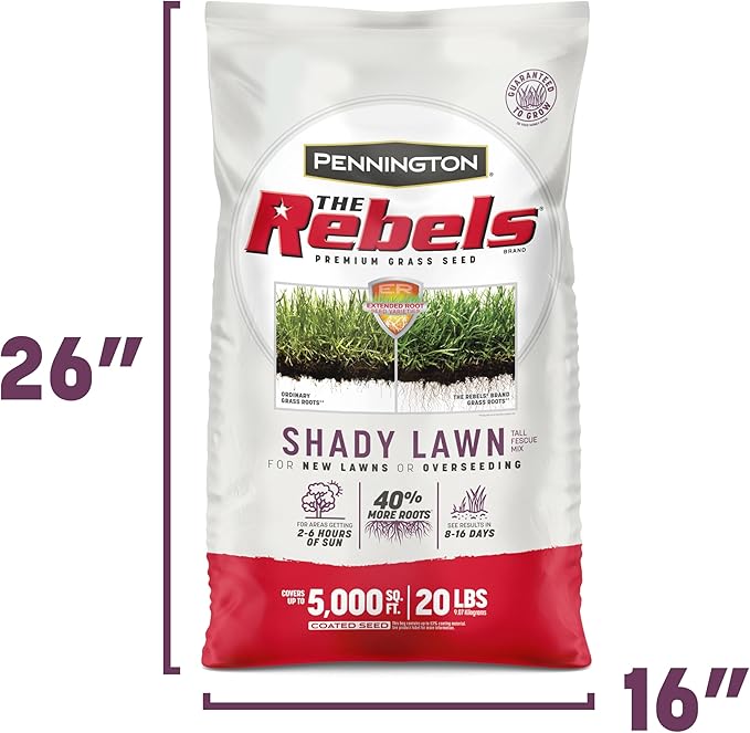 Pennington The Rebels Tall Fescue Shady Grass Seed Mix 20 lb