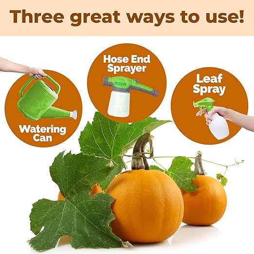 Pumpkin Fertilizer – Liquid Plant Food for Bigger Pumpkins, Vigorous Vines & Larger Harvests, 8 oz