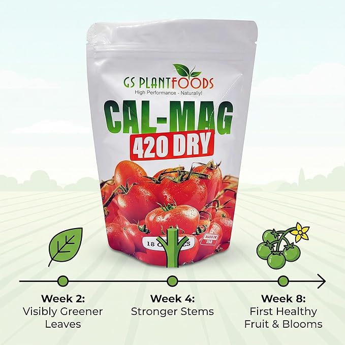 GS Plant Foods Cal-Mag 420 Dry Super Concentrate, Makes 420 Gallons of Nutrient Solution, 18 Ounces, Calcium/Magnesium Fertilizer