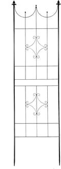 OUTOUR Larger Garden Trellis Plant Support Wire Lattice Grid Panel Stake Fence, 70"x20", for Climbing Plants, Potted Vines Vegetables Vining Flowers Ivy Roses Clematis, Lawn Backyard Patio, Black