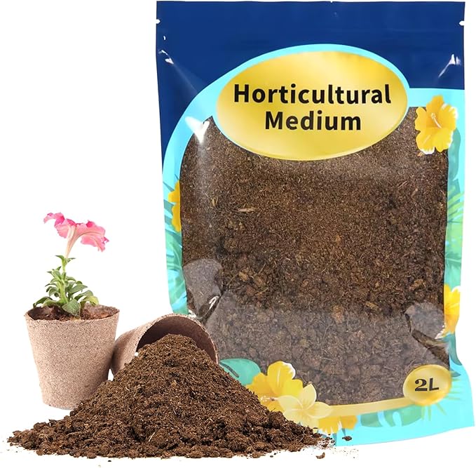 Sphagnum Peat Moss for Plants 2qt, Organic Garden Growing Soil Amendment and Media for Flowers, Vegetables, Herbs, Orchid, Indoor Houseplant