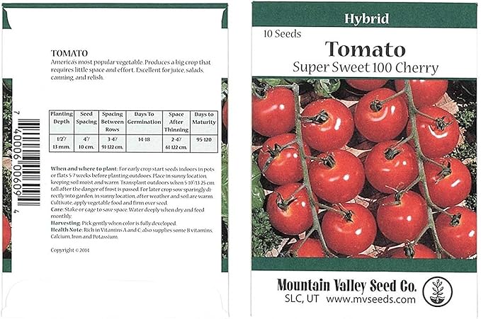 Supersweet 100 Hybrid Tomato Seeds (10 Seeds)