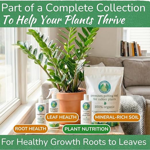 Indoor Plant Food by Houseplant Resource Center - Organic Liquid Fertilizer for Pothos, Peace Lily, Monstera, Cactus and More - 8 oz
