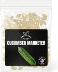 Fall & Winter Cucumber Marketer Seeds for Indoor & Outdoor Planting – 200+ Non-GMO Heirloom USA Crisp Fresh Salad, High Germination (Cucumis sativus)