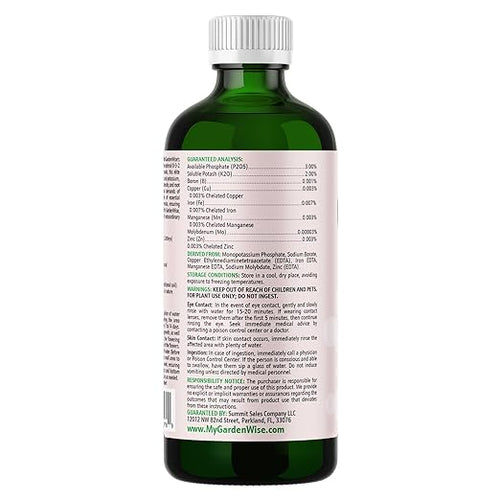0-3-2 Giant Bloom: Orchid Bloom Enhancer - Orchid Bloom Booster - Orchid Food Fertilizer Concentrate - Chelated Nutrients for Healthy Flower & Reblooms (8 OZ)