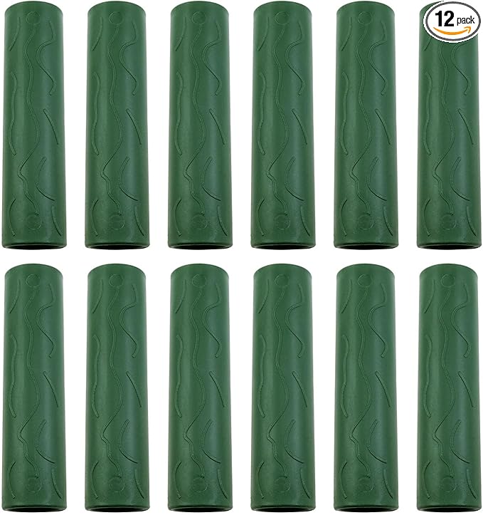 12pcs Garden post connector 16mm/0.63inch green garden post tube connector garden post connector suitable for garden wooden post plant support, etc