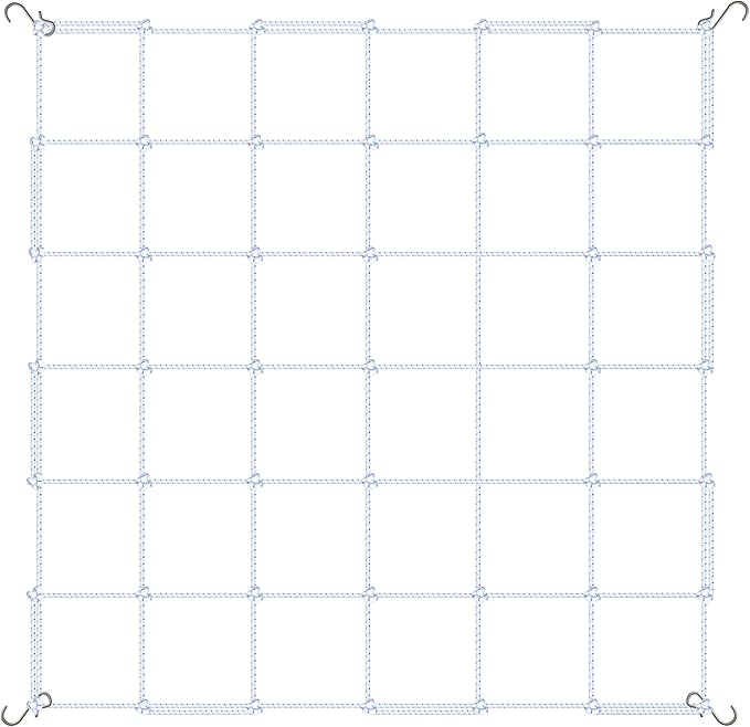 iPower 3' x 3' Grow Room Trellis Netting for 47"x47" Room, Heavy-Duty Elastic Plant Net with Hooks, Flexible Hydroponics Support for Climbing Plants, Vegetables, Fruits, Flowers, Vines