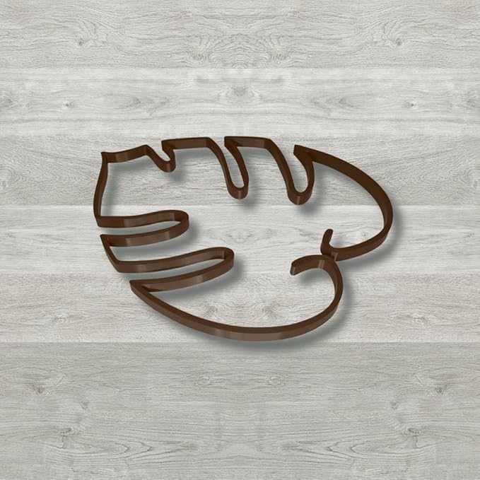 Chatelet Monstera Leaf Plant Support | Unique & Aesthetic Monstera Plant Support | Keeps Plants Tame & Growing Vertical | Made in USA (Mini, Tan), 30870