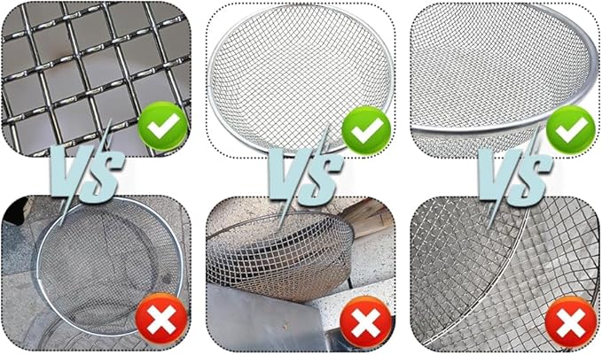 1/8 Inch Soil Sifter for Gardening, Rock Sifter for 5gallon,Compost Sifter Dirt Sifter,Captures Dirt Rocks Sawdust