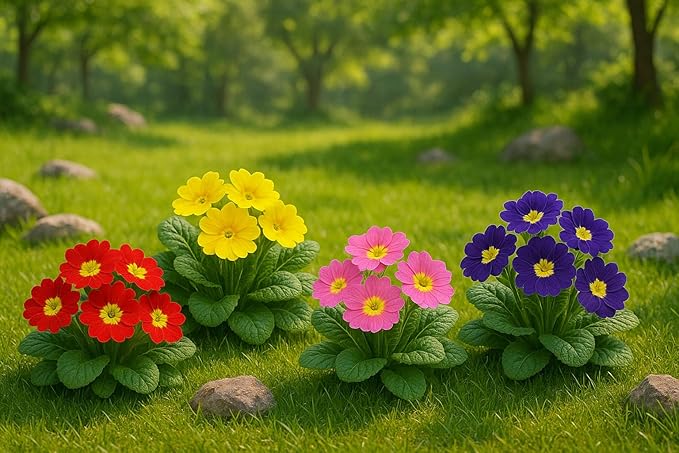 Primrose Garden Mix Seeds – Perennial Flower (Primula spp.) | Early Spring Blooms, Vibrant Color Variety for Shade Gardens