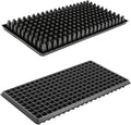 RooTrimmer 200 Cell Plug Tray, 10pcs-Pack Thick Durable Seed Starter Flats Vegetable Fruit Seeds Seedling Plastic Plug Farmer Nursery Trays Propagation