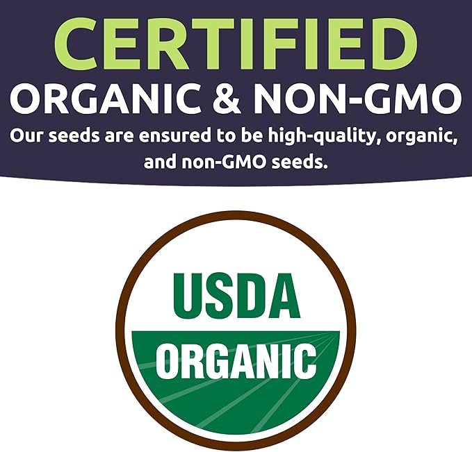 Organic Heat Tolerant Lettuce Seeds Variety Pack - 8 Individual Packs - 2026 Season - Galilee Spinach, Wild Arugula, Romaine Lettuce & More! for Indoor & Outdoor Planting (Non-GMO, Certified Organic)