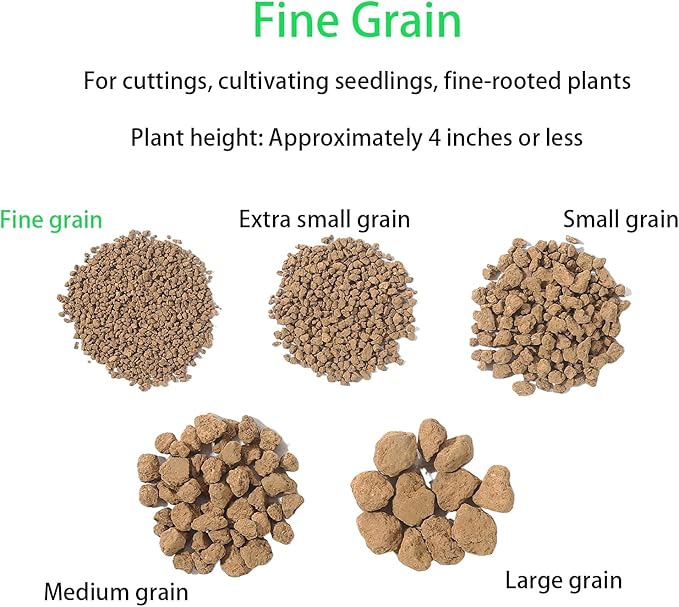 Japanese Super Hard Akadama Bonsai Soil - Fine Grain (1-2mm), 6 lb (3.6 QT) | Premium Volcanic Clay Medium for Cuttings, Seedling Cultivation & Miniature Plants