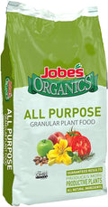 Jobe’s Organics Granular All Purpose Fertilizer, Easy Plant Care Fertilizer for Vegetables, Flowers, Shrubs, Trees, and Plants, 16 lbs Bag