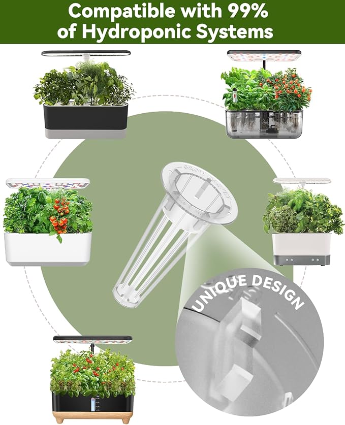 8 Pods Vegetable Salad Green Seed Pod Kit for Aerogarden, Ahopegarden Hydroponics Growing System Indoor Garden, Include American Fast Lettuce, Green Pepper, Cucumber, Parsley, 8 Pods, 500+ Seeds