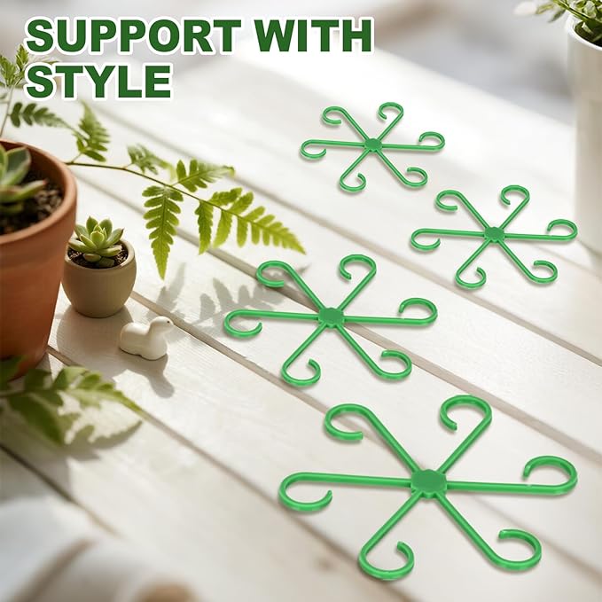 16PCS Plant Stem Support, Plant Stem Holder for Indoor Plants, Climbing Houseplant Stem Supports, Reusable Plant Stabilizer