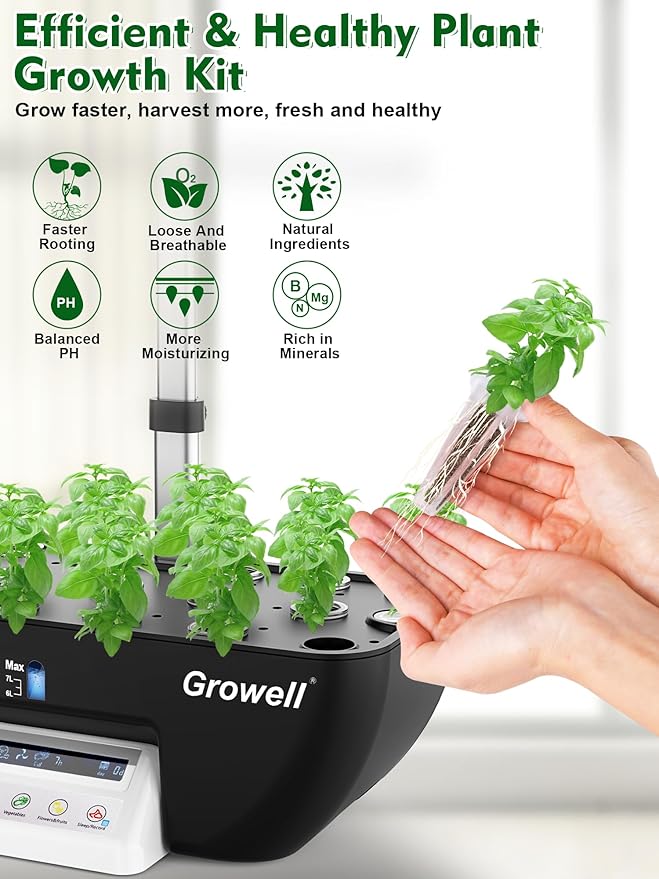 Seed Pod Kit for Aerogarden, 182 Pcs Grow Anything Kit for Hydroponics Growing System, Hydroponics Supplies with 60 Grow Sponges, 30 Grow Baskets, Plant Food A&B, 30 Grow Domes, 60 Pod Labels (72 pcs)