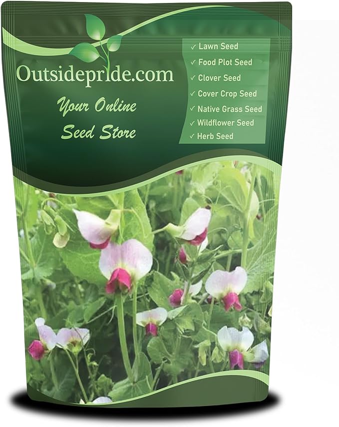 Outsidepride Austrian Winter Peas Seeds for Planting – 1 oz (Cool-Season Cover Crop, High-Protein Deer Food Plot Seed) Field Peas, Cover Crop Seeds, Spring Mix for Soil Health & Forage
