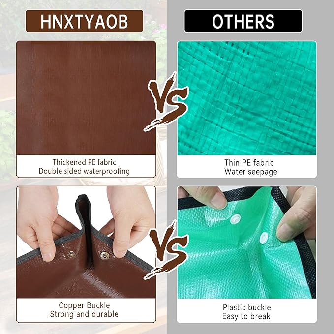HNXTYAOB 39.5"x 31.5" Large Repotting Mat for House Plant Transplanting and Potting Soil Control Portable Gardening Tray Plant Gifts for Plant Lovers