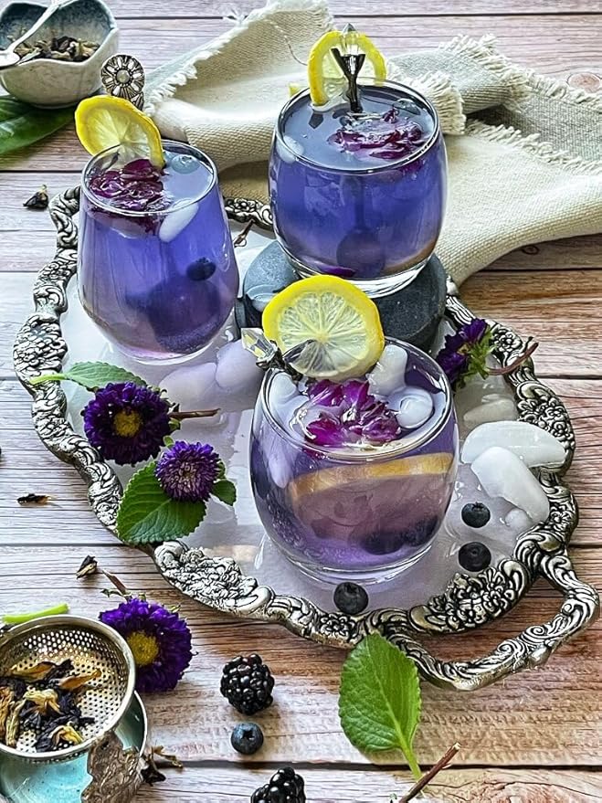 Gaea's Blessing Seeds - Butterfly Pea Seeds - Asian Pigeonwings - Non-GMO, Open-Pollianted, and Untreated - Includes Easy to Follow Planting Instructions (Clitoria ternatea)