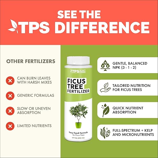 Ficus Tree Fertilizer – Liquid Plant Food for Lush Foliage, Stronger Roots & Healthy New Growth, 1 Gallon