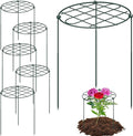 6 Pack 16 x 24 Inch Peony Cages and Supports Grow Through Plant Grid Support,Metal Plant Brace Support Peony Rings Hoops for Outdoor Plants Vegetables,Rose,Tomato,Orchids