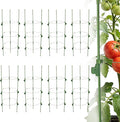 8 Pack 35.4" Tall Tomato Cages for Pots and Containers, Adjustable Tomato Plant Support with Sliding Clips, Plastic-Coated Metal Tomato Trellis Cage for Patio, Raised Bed & Garden Vegetables