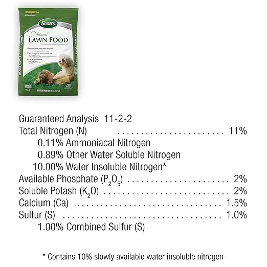 Scotts Natural Lawn Food, Lawn Fertilizer, For All Grass Types, Apply Any Season, OMRI Listed, Covers 4,000 sq. ft., 29.1 lbs.