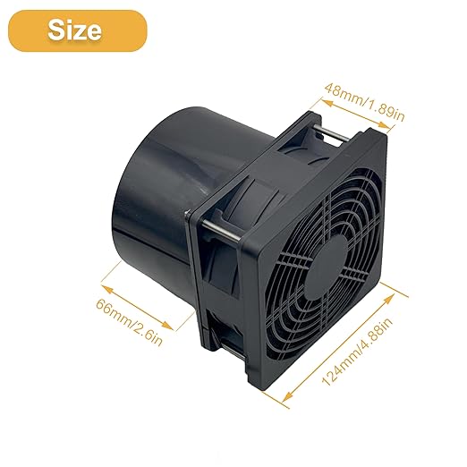 4.72in 12V DC Small Axial Exhaust Duct Fan Soldering Fan, AC 100V-240V Speed Control, with Filter Pad, Welding Fume Smoke Extractor, for Soldering Fume 3D Laser Paint Booth DIY