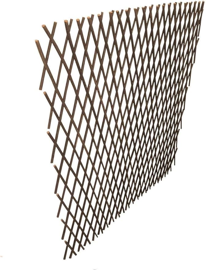Nature Willow Trellis Expandable Plant Support Plant Climbing Lattices Trellis Willow Expandable Trellis Fence for Climbing Plants Support 36x92 Inch,Double Panel (2, Willow Wicker Fence)
