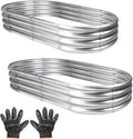 Galvanized Garden Bed Kit for Vegetables/Herbs/Flowers, Outdoor Raised Planter Box, 2PCS 4x2x1 ft