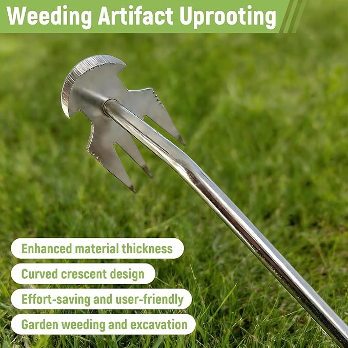 Weed Puller Tool, Gardening Hand Weeder, 2026 New Weeding Artifact for Uprooting Weeds, Dual Purpose Manual Weed Pulling Tool for Yard and Garden-Style 7