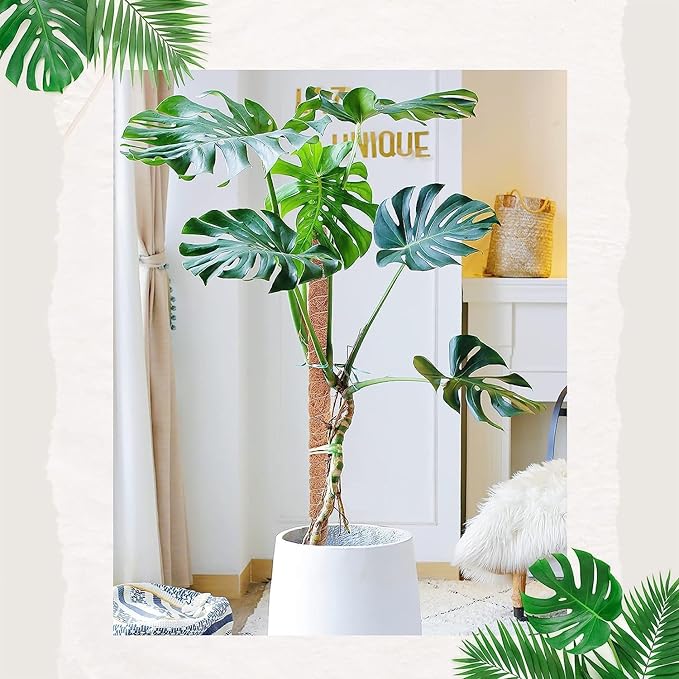48 Inch Moss Pole, Bendable Moss Pole for Plants Monstera - Moss Poles for Climbing Plants Indoor, Handmade Coco Coir Plant Support Stakesfor Potted Plants, Pothos, Philodendron