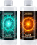 Humboldts Secret Base A & B Liquid Hydroponic Fertilizer | Complete Hydroponic Nutrients for Indoor and Outdoor Plants | Supports Healthy Vegetative Growth and Flowering Stage | 8 Ounce Set