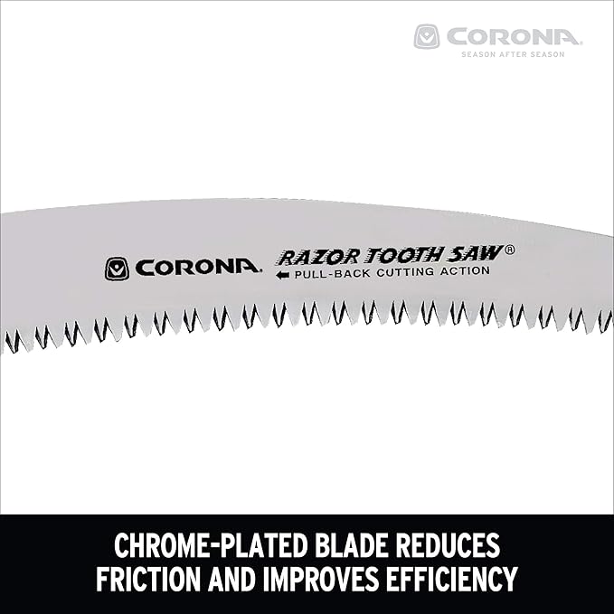 Corona 7 Inch RS 7245 Razor Tooth Folding Saw, 7-Inch Curved Blade, Steel