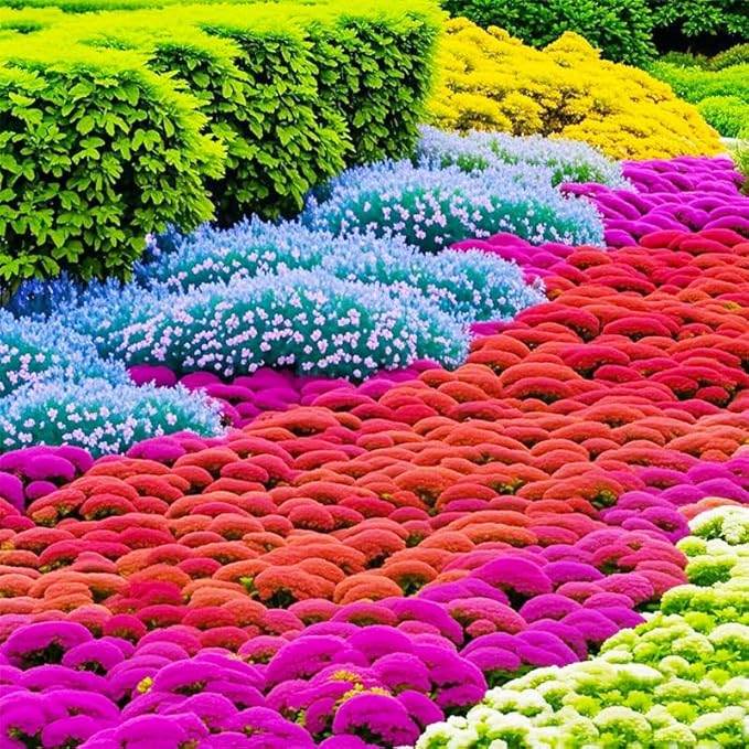 5200+ Mixed Creeping Thyme Seeds for Outdoor Planting - Perennial Ground Cover Flowers, Thymus serpyllum, Fast-Growing & Drought-Tolerant, Ideal for Large Gardens & Container