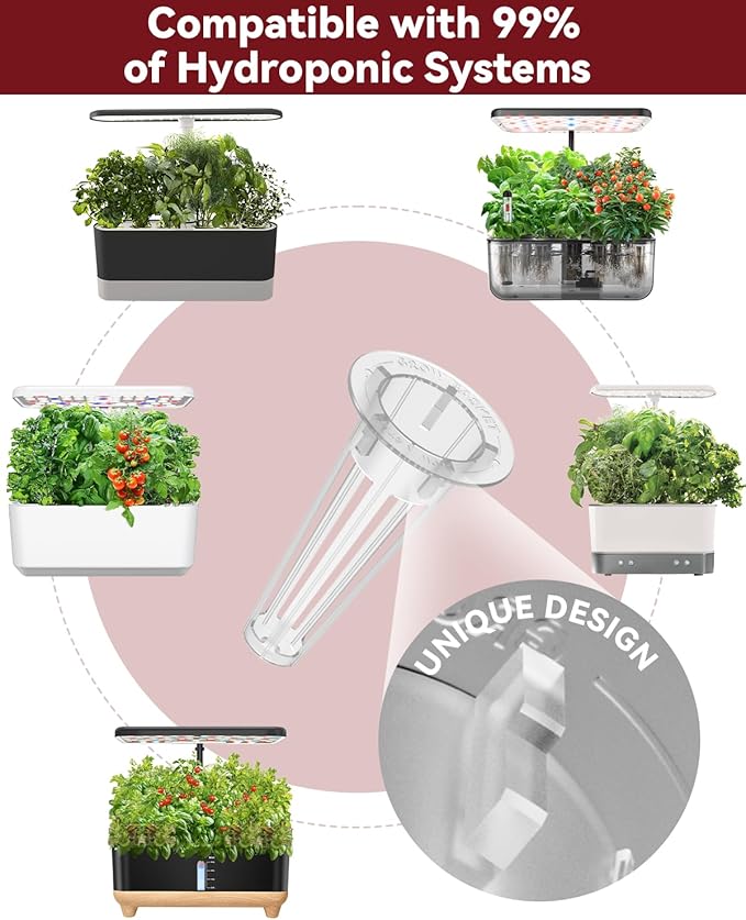 Hot Pepper Seed Pod Kit for Aerogarden, Ahopegarden (24 Pods) – Non-GMO Jalapeno Peppers and Cayenne Chili Peppers, 50+ Seeds per Variety, Includes Plant Food, Compatible with All Hydroponic Systems