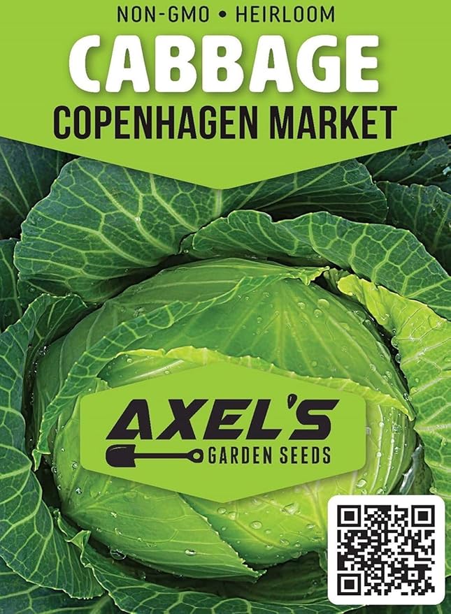 Cabbage Seeds for Planting - Plant & Grow Heirloom Cabbage Varieties Home Outdoor Garden – Easy Grow Planting Packet Instructions Included, Great Gardening Gift – 2 Packets of Each Variety