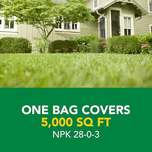 Scotts Turf Builder Weed and Feed3 - Weed Killer Plus Lawn Fertilizer, Controls Dandelion and Clover, Grass Fertilizer For Up To 5,000 sq. ft., 14.29 lbs.