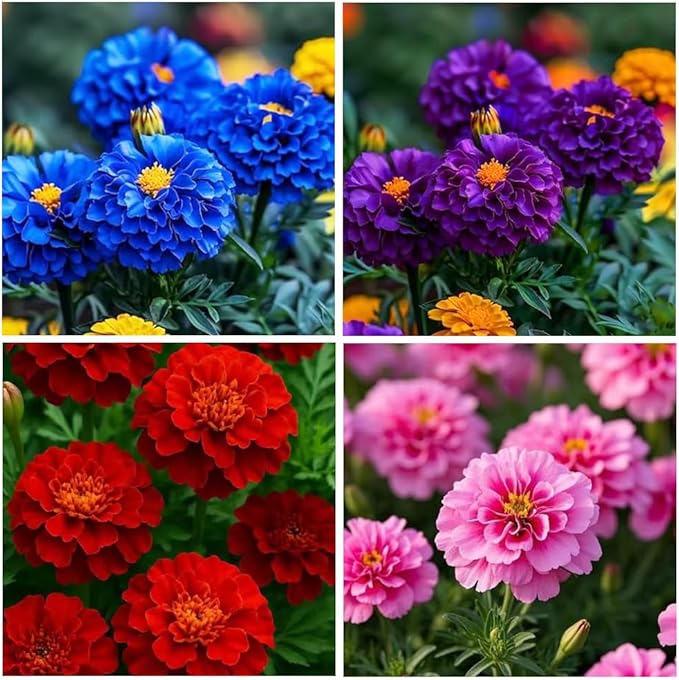850+ Perennial Marigold Flower Seeds for Planting Outdoor-Rare Swan Tagetes Flower Seeds Plant for Your Garden Home