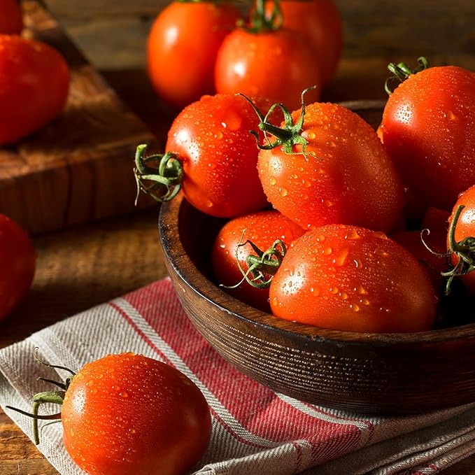 Organic Tomato Seeds (Roma) - Approx 75 Seeds - USDA Organic, Non-GMO, Open Pollinated, Heirloom, USA Origin