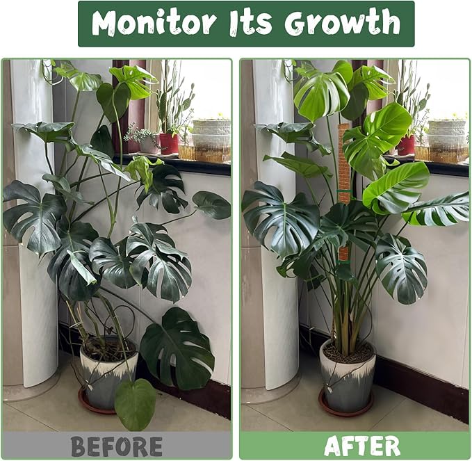 2 Pack 47.24 Inch Bendable Moss Pole for Monstera - 120cm Plant Support Moss Sticks Stakes for Climbing Indoor Plants, Pothos & Philodendron - Coir/Coco Plant Trellis for Potted Climbers & Houseplants