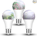 LED Grow Light Bulb for Indoor Plant 9W A19 Plant Light Bulb for Winter with 5000K Red Blue 100W Equivalent Full Spectrum E26 Grow Light Bulb for Seed Starting, Flowers, Hydroponic, Succulents, 3 Pack