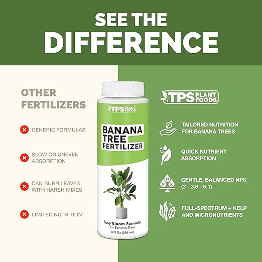 Banana Tree Fertilizer – Liquid Fertilizer for All Banana Tree Varieties, Supports Growth & Fruiting, 8 oz